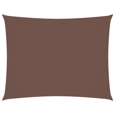 Vidaxl zonnescherm rechthoekig 5x6 m oxford stof bruin