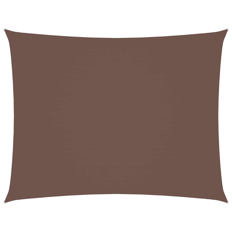 Vidaxl zonnescherm rechthoekig 5x6 m oxford stof bruin