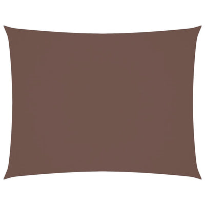 Vidaxl zonnescherm rechthoekig 5x7 m oxford stof bruin