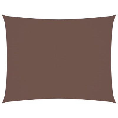 Vidaxl zonnescherm rechthoekig 6x7 m oxford stof bruin