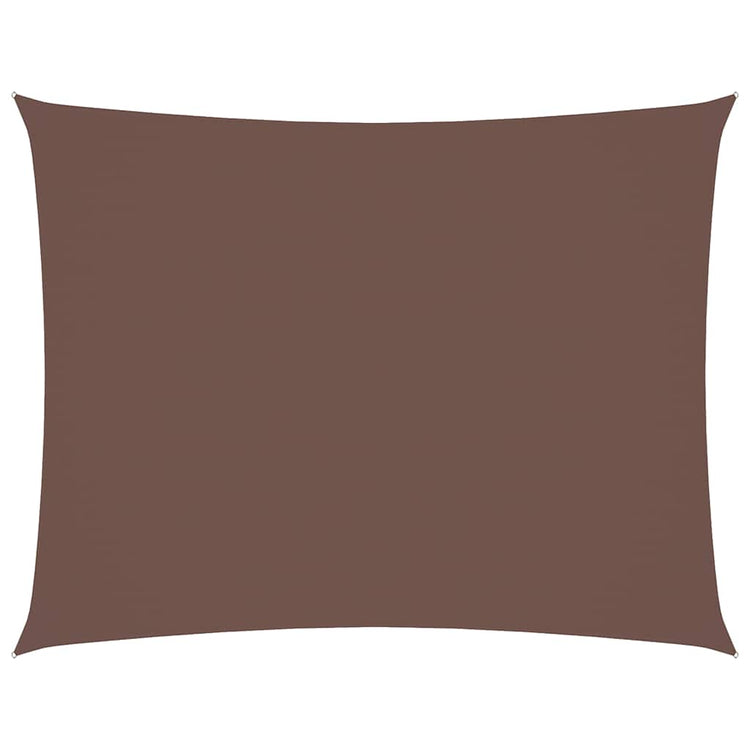 Vidaxl zonnescherm rechthoekig 6x7 m oxford stof bruin