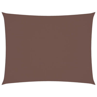 Vidaxl zonnescherm rechthoekig 6x8 m oxford stof bruin