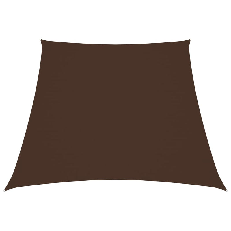 Vidaxl zonnezeil trapezium 2 4x3 m oxford stof bruin