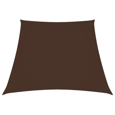 Vidaxl zonnezeil trapezium 2 4x3 m oxford stof bruin
