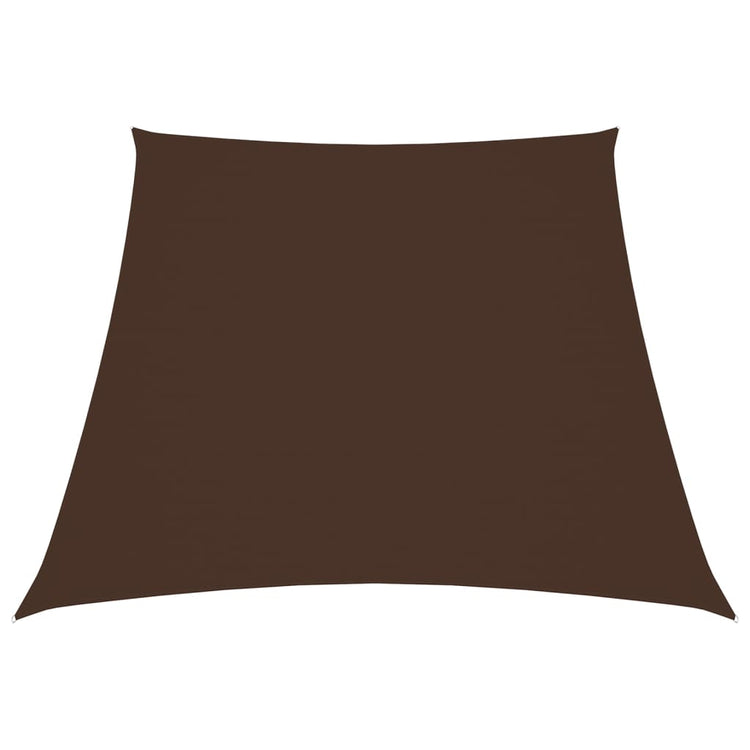 Vidaxl zonnescherm trapezium 3 4x3 m oxford stof bruin