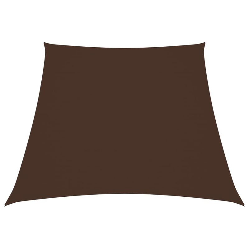 Vidaxl zonnescherm trapezium 3 4x3 m oxford stof bruin