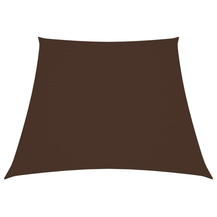 Vidaxl zonnezeil trapezium 3 5x4 m oxford stof bruin
