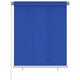 Vidaxl rolgordijn voor buiten 125(b)x140(h) cm hdpe blauw