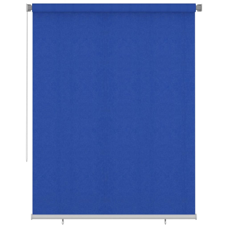 VidaXL Rolgordijn voor buiten 180x230 cm HDPE blauw