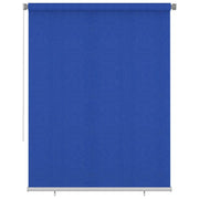 Vidaxl rolgordijn voor buiten 185(b)x230(h) cm hdpe blauw - afbeelding 1