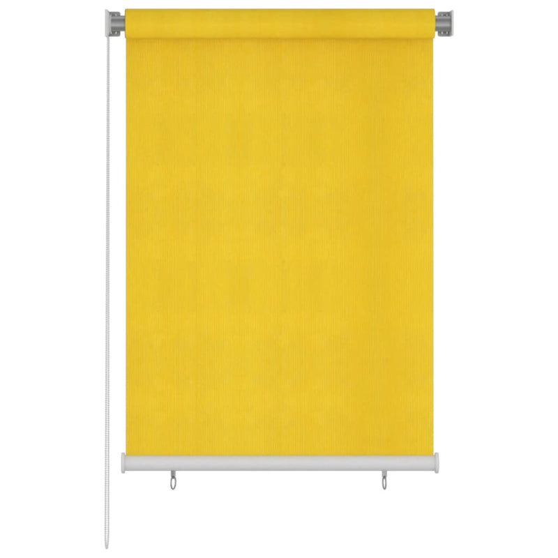 VidaXL Rolgordijn voor buiten 100x140 cm HDPE geel