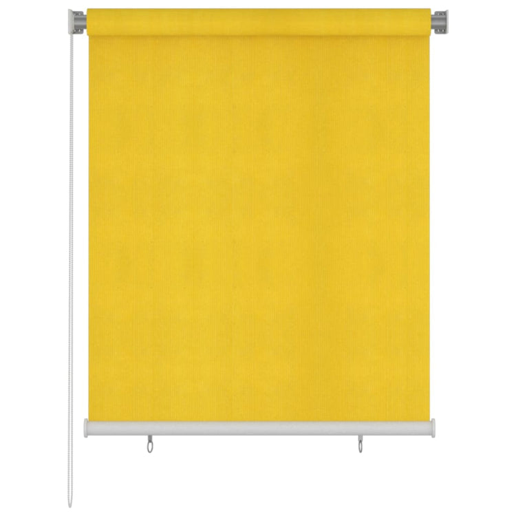 VidaXL Rolgordijn voor buiten 120x140 cm HDPE geel