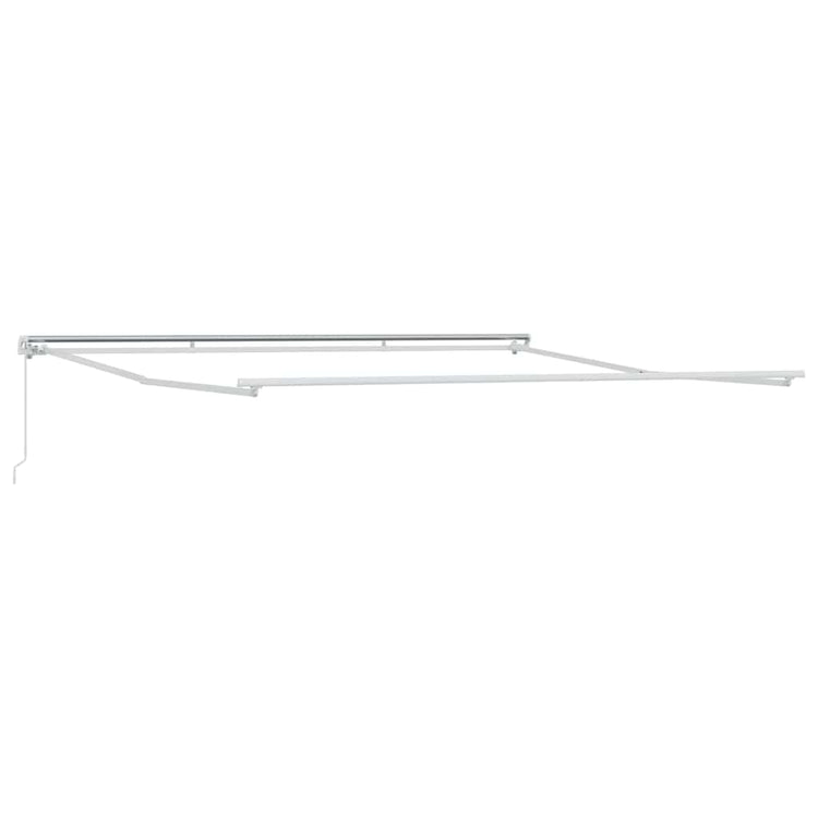 Vidaxl zijde frame wit 400 × 350 cm aluminium