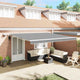 Vidaxl zijde frame met led-striplichten wit 400 × 350 cm aluminium