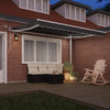 Vidaxl zijde frame met led-striplichten wit 350 x 250 cm aluminium