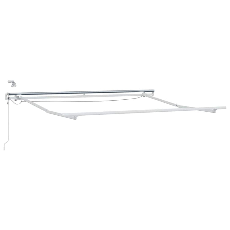 Vidaxl zijde frame met led-striplichten wit 350 x 250 cm aluminium