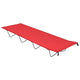 Vidaxl campingbed 180x60x19 cm oxford stof en staal rood