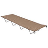 Vidaxl campingbedden 2 st 180x60x19 cm oxford stof en staal taupe