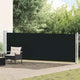 Vidaxl tuinscherm uittrekbaar 140x600 cm zwart