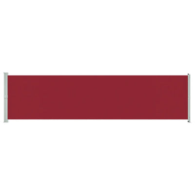 Vidaxl tuinscherm uittrekbaar 600x160 cm rood