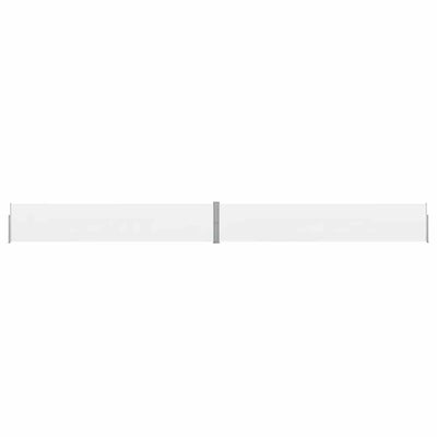 Vidaxl tuinscherm uittrekbaar 140x1200 cm crème