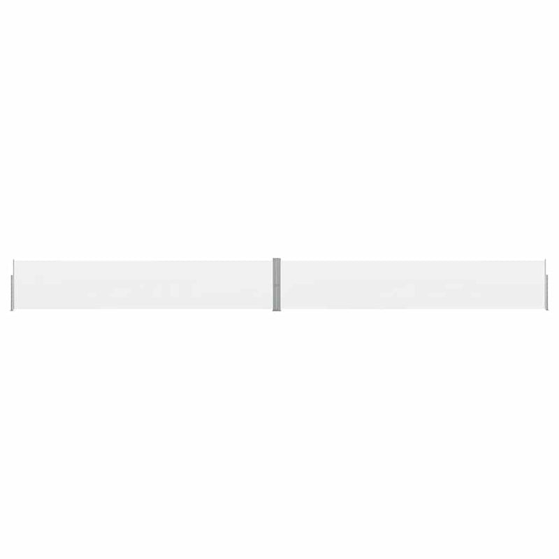 Vidaxl tuinscherm uittrekbaar 140x1200 cm crème