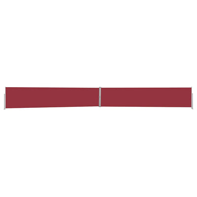 Vidaxl tuinscherm uittrekbaar 140x1200 cm rood