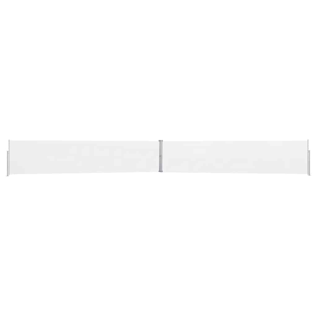 Vidaxl tuinscherm uittrekbaar 170x1200 cm crème