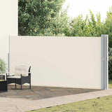 Vidaxl tuinscherm uittrekbaar 170x1200 cm crème - afbeelding 1