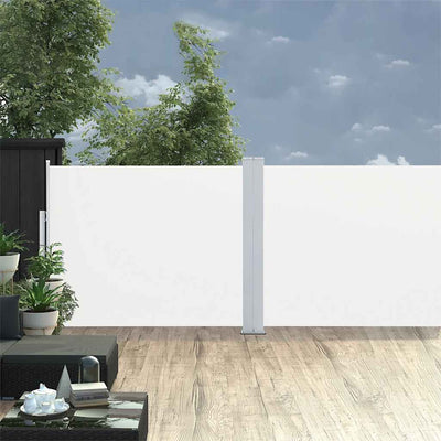 Vidaxl tuinscherm uittrekbaar 170x1200 cm crème