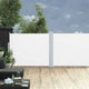 Vidaxl tuinscherm uittrekbaar 170x1200 cm crème