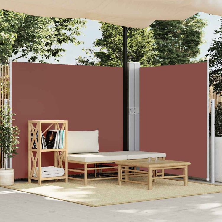 Vidaxl tuinscherm uittrekbaar 170x1200 cm bruin