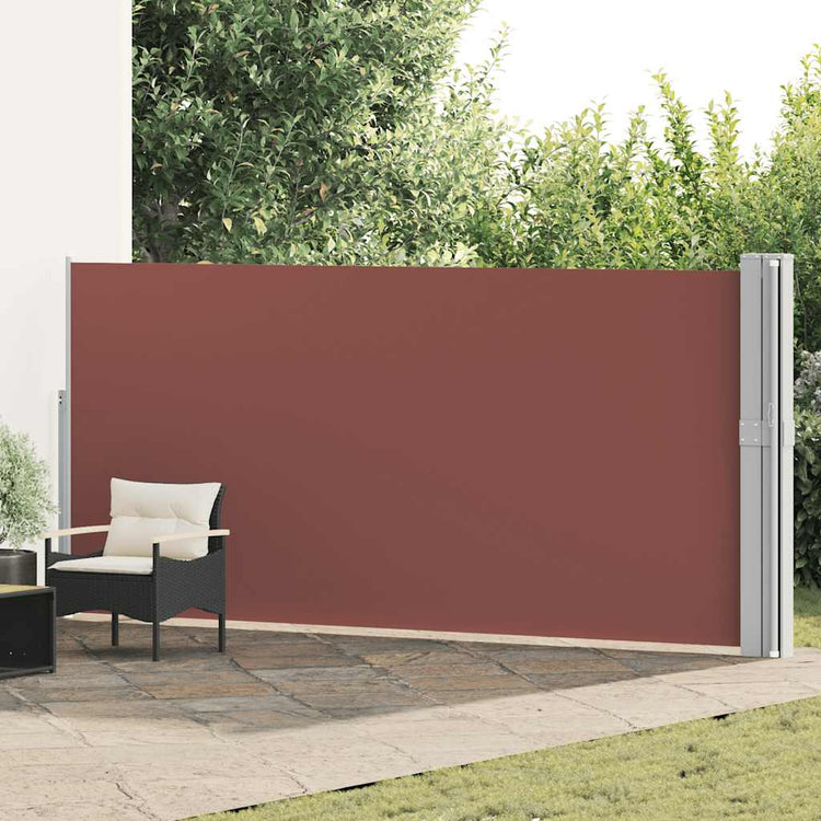 Vidaxl tuinscherm uittrekbaar 170x1200 cm bruin