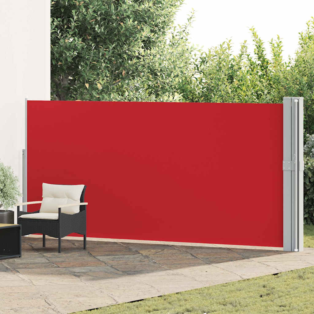 Vidaxl tuinscherm uittrekbaar 170x1200 cm rood