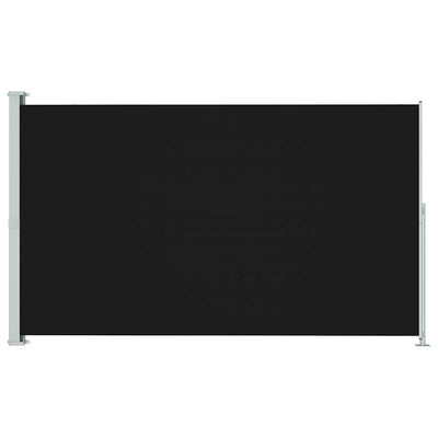Vidaxl tuinscherm uittrekbaar 180x300 cm zwart