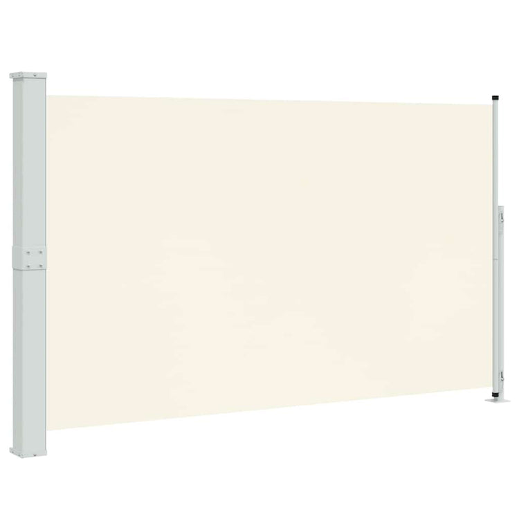 Vidaxl tuinscherm uittrekbaar 180x314 cm crèmekleurig