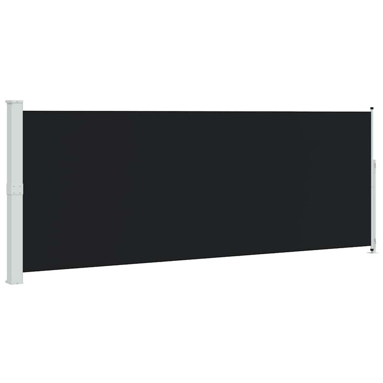 Vidaxl tuinscherm uittrekbaar 180x514 cm zwart