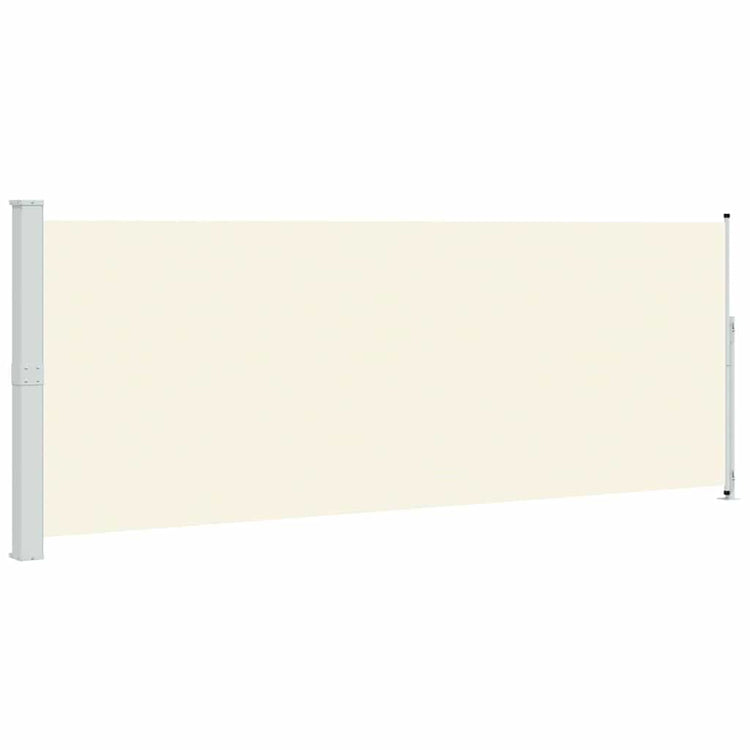 Vidaxl tuinscherm uittrekbaar 180x514 cm crèmekleurig