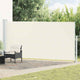 Vidaxl tuinscherm uittrekbaar 180x514 cm crèmekleurig