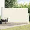 Vidaxl tuinscherm uittrekbaar 180x500 cm crèmekleurig