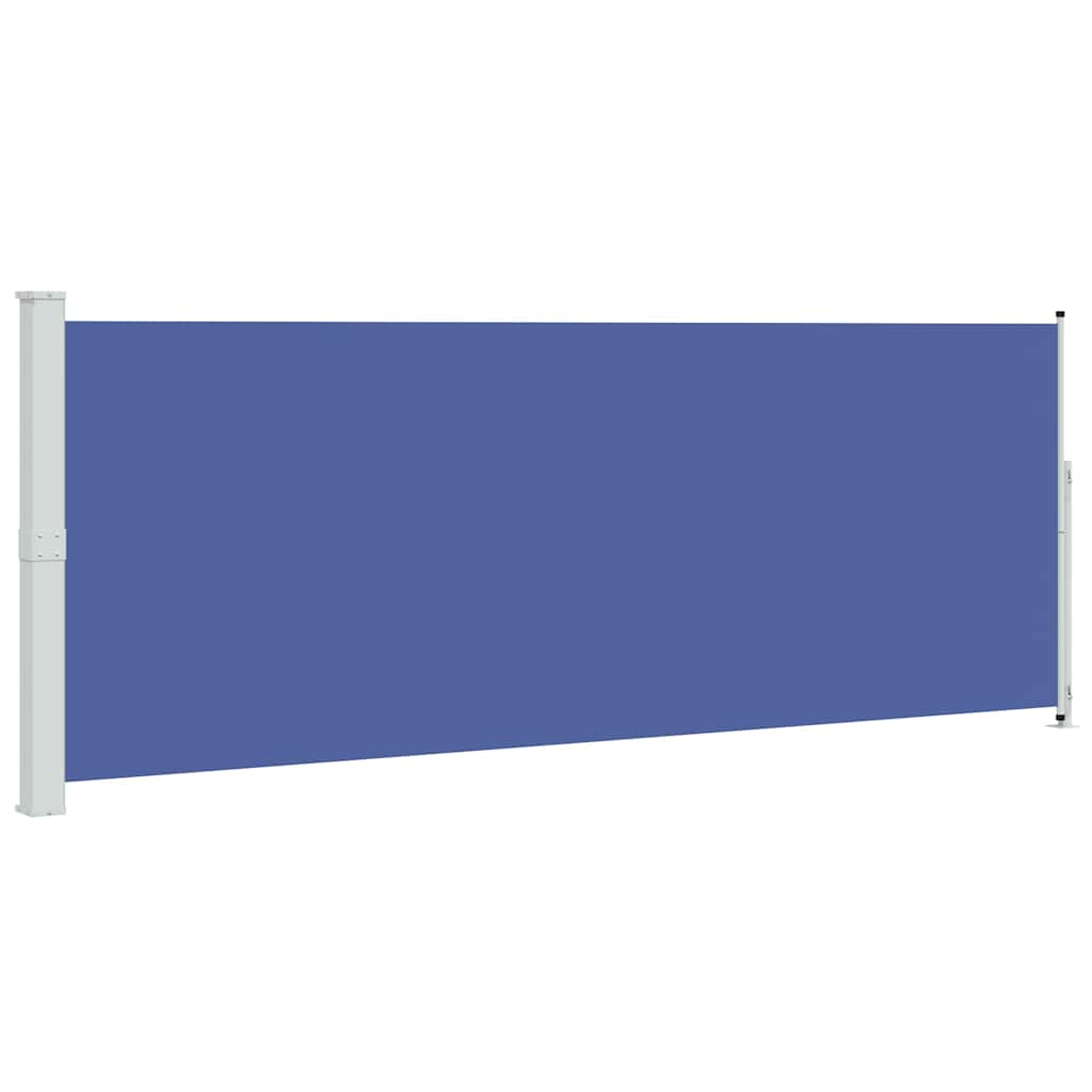 Vidaxl tuinscherm uittrekbaar 180x500 cm blauw