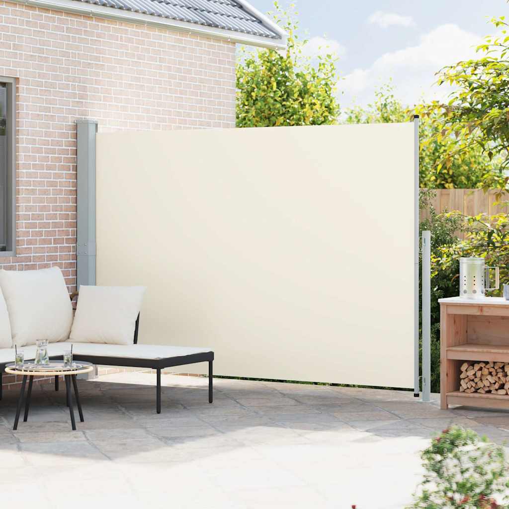 Vidaxl tuinscherm uittrekbaar 200x300 cm crème