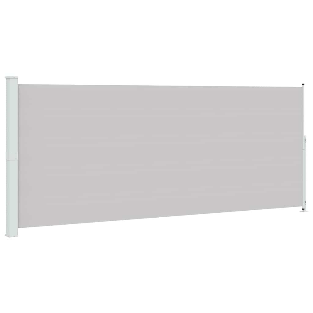 Vidaxl tuinscherm uittrekbaar 200x500 cm grijs