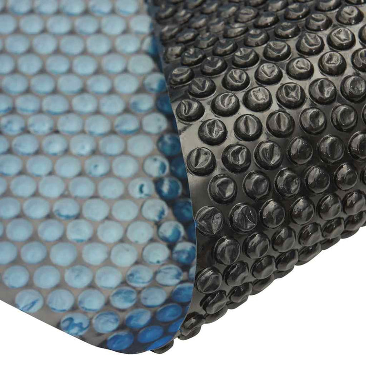 Vidaxl zwembadfolie solar drijvend 800x500 cm pe zwart en blauw