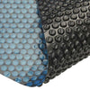 Vidaxl zwembadfolie solar drijvend 450x220 cm pe zwart en blauw