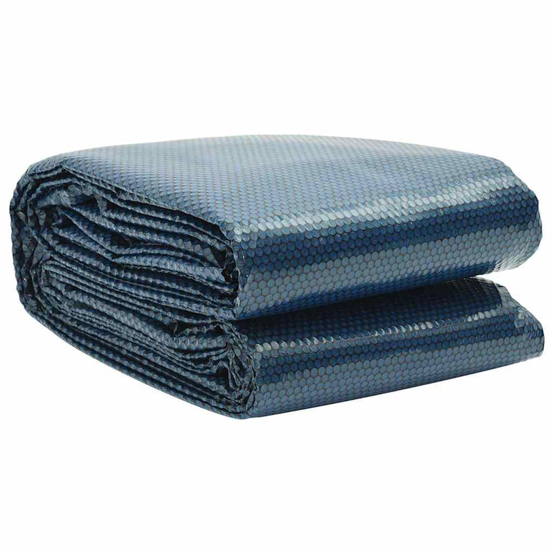 Vidaxl zwembadfolie solar drijvend 600x300 cm pe zwart en blauw