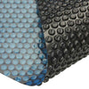 Vidaxl zwembadfolie solar drijvend 600x300 cm pe zwart en blauw
