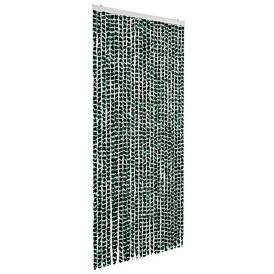 Vidaxl vliegengordijn 100x220 cm chenille groen en wit