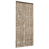 Vidaxl vliegengordijn 90x220 cm chenille beige en bruin