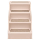 Vidaxl hondentrap inklapbaar 62x40x49,5 cm crème - afbeelding 3